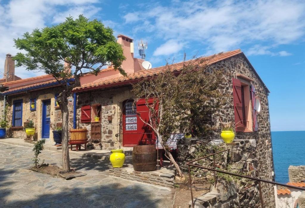 Maison Sur La Roche, Vue Mer Exceptionnelle, Parking Prive, Quartier Historique, Calme Collioure Exterior foto